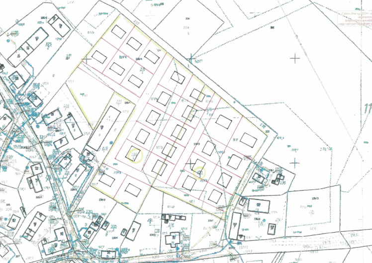 Mapa dostępnych działek